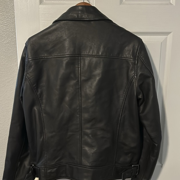 Guess mens leather jacket large - Dark Brown - Picture 6 of 13